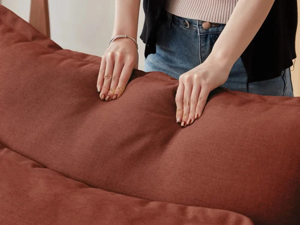 Lifely Modular 9 Seater U-Sectional Ottoman - Rust