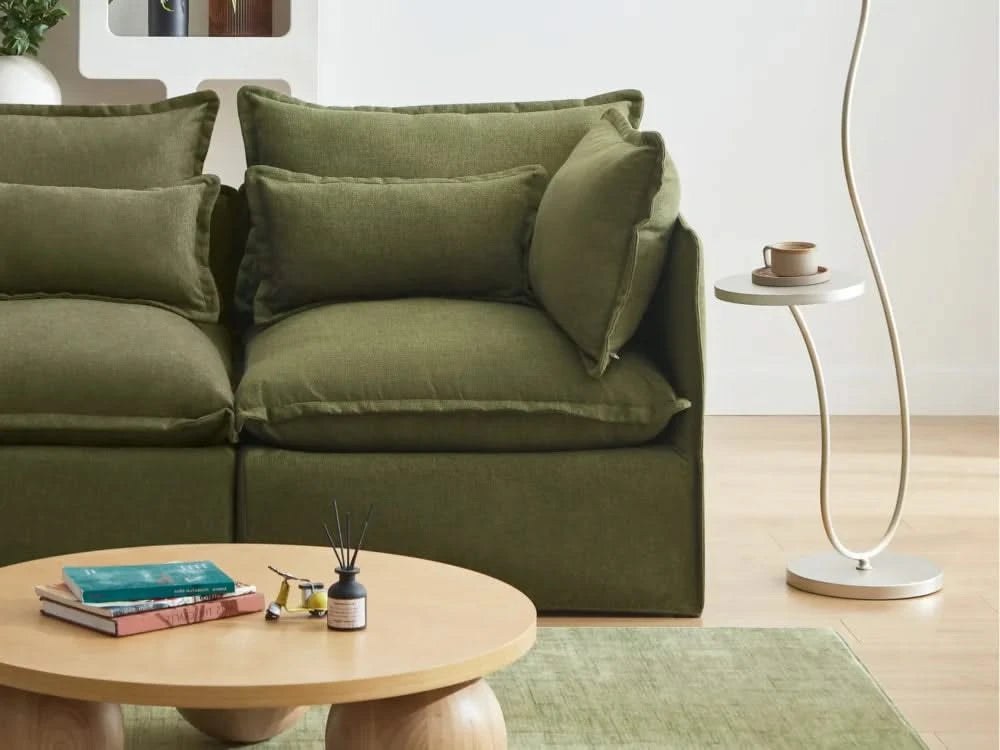 Lifely Modular 5 Seater Corner - Olive Green