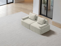 Sleeper Sofa / 2.5-Seater 2.03m King / Cream