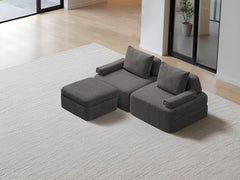 Chaise / 2-Seater Chaise 2.03m / Charcoal