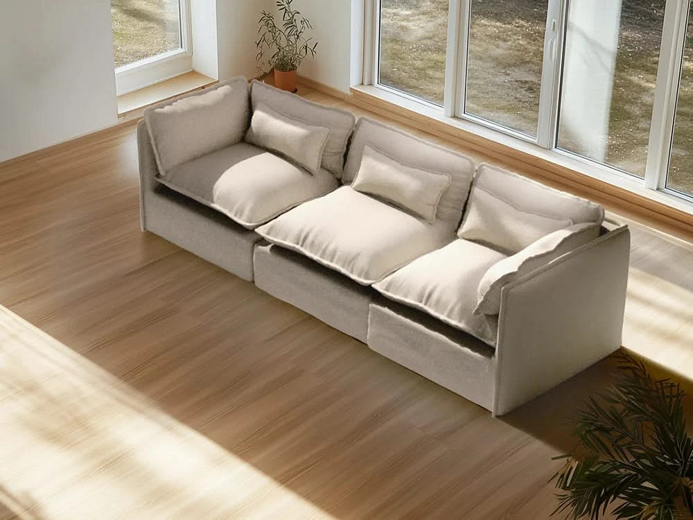 Lifely Modular 3 Seater Sofa - Linen Beige