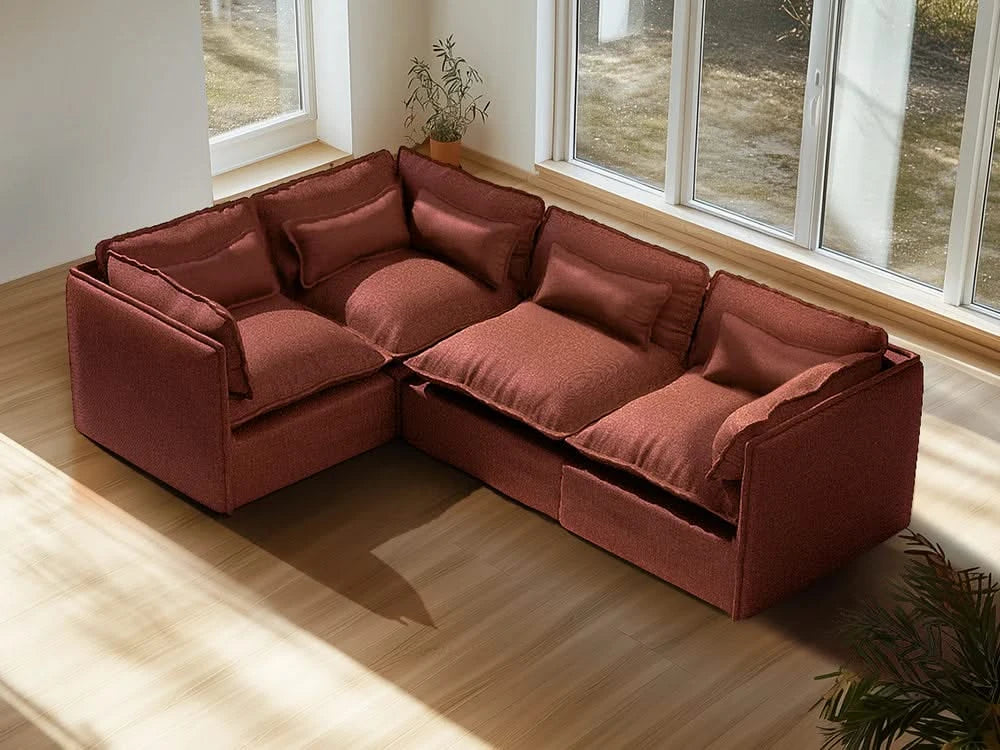 Lifely Modular 4 Seater Corner - Rust
