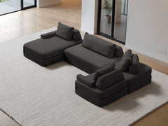 U-Shaped Chaise / 5-Seater U-Shaped Chaise 3.51m / Charcoal