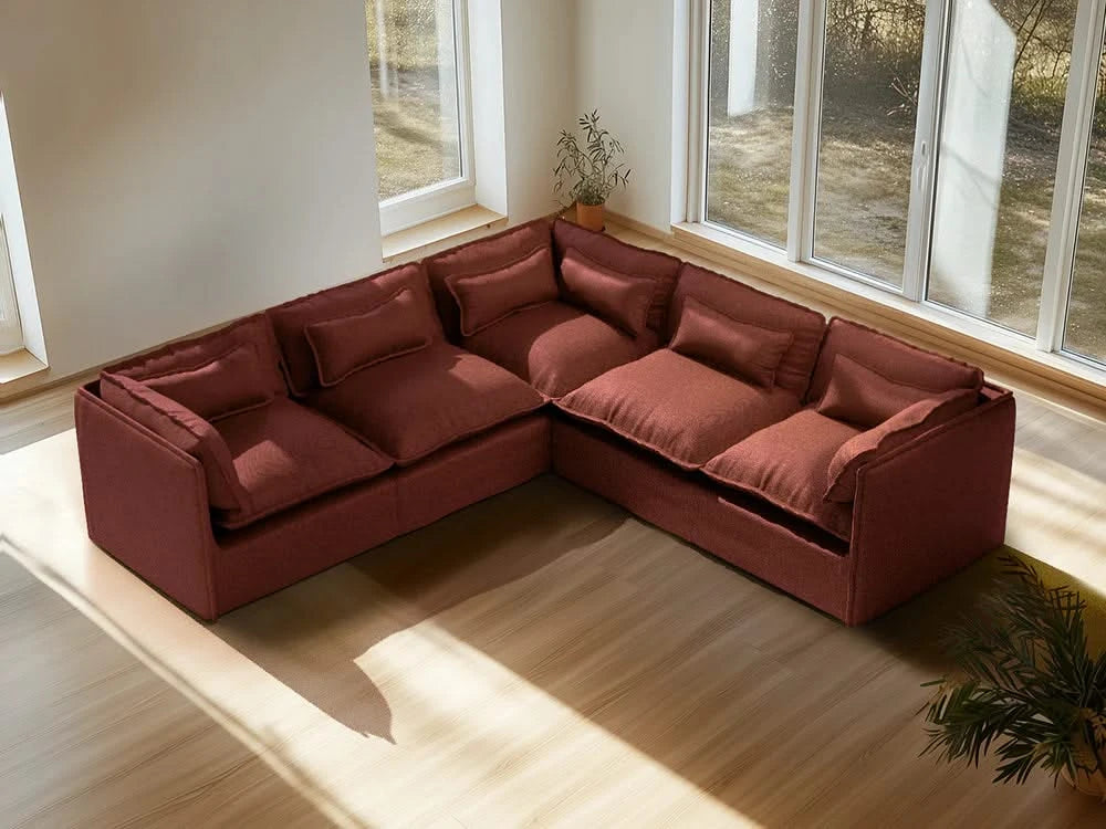 Lifely Modular 5 Seater Corner - Rust