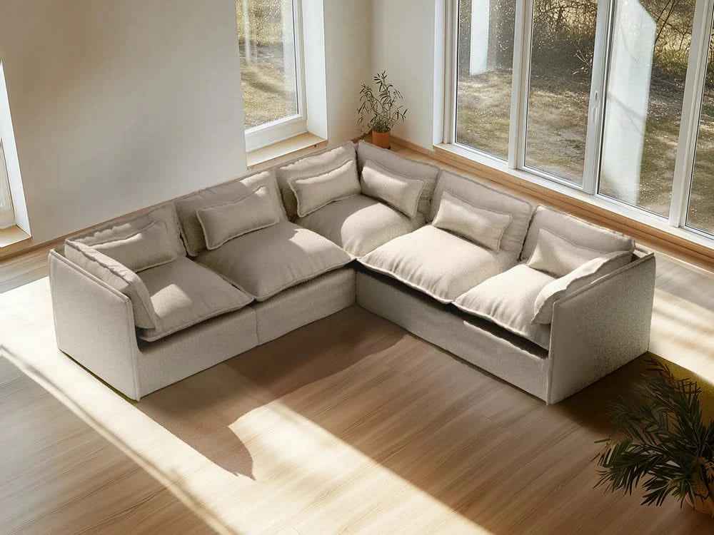Lifely Modular 5 Seater Corner - Linen Beige