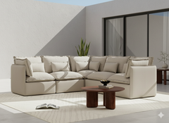 5 Seater / Corner / Linen Beige