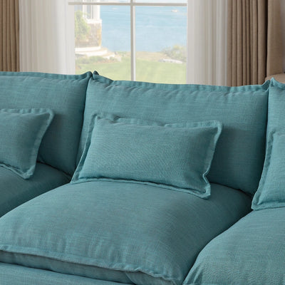 Turquoise / Armless Sofa Cover