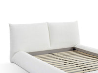 Alfie Performance Fabric Bed Frame - White