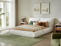Alfie Performance Fabric Bed Frame - White