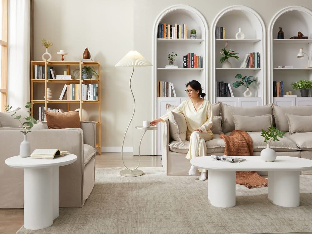 Avery Floor Lamp - Champagne Gold