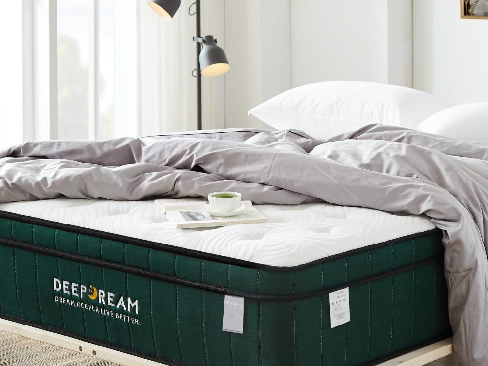 Cali Bed Base Green Tea Mattress Combo - Natural