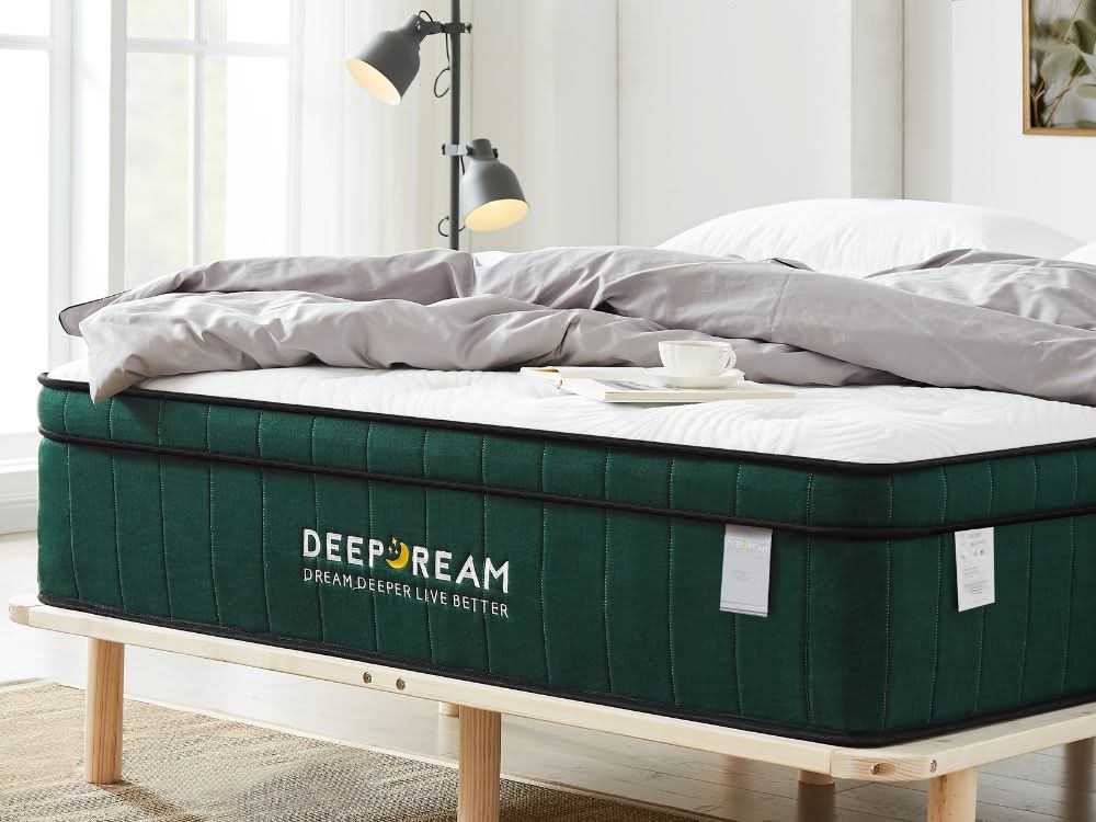 Cali Bed Frame Green Tea combo - Natural