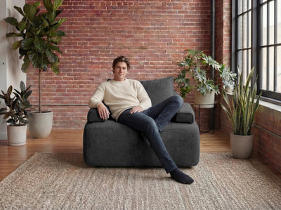Cushie Modular Sleeper Chair - Charcoal