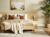 Eve Bed Frame with 2 Bedside Tables Set - Natural