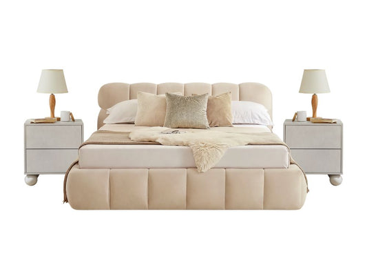 Jose Bed Frame + Ally Bedside Tables Bundle