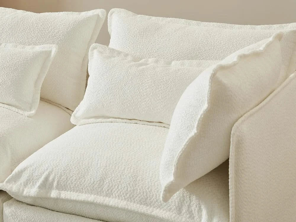 Lifely Modular 4 Seater Corner - White Boucle