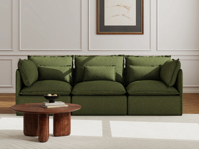 3 Seater / Sofa / Olive Green