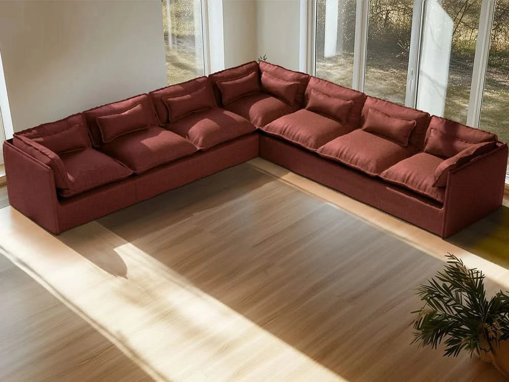 Lifely Modular 7 Seater Corner - Rust