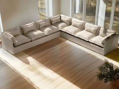 7 Seater / Corner / Linen Beige