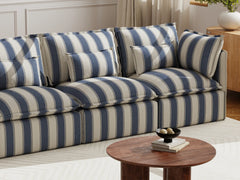 Blue Stripes / Ottoman