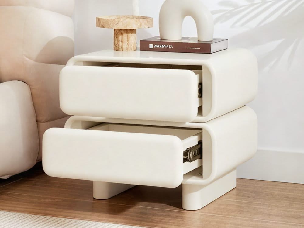 Twix Bedside Table Beige