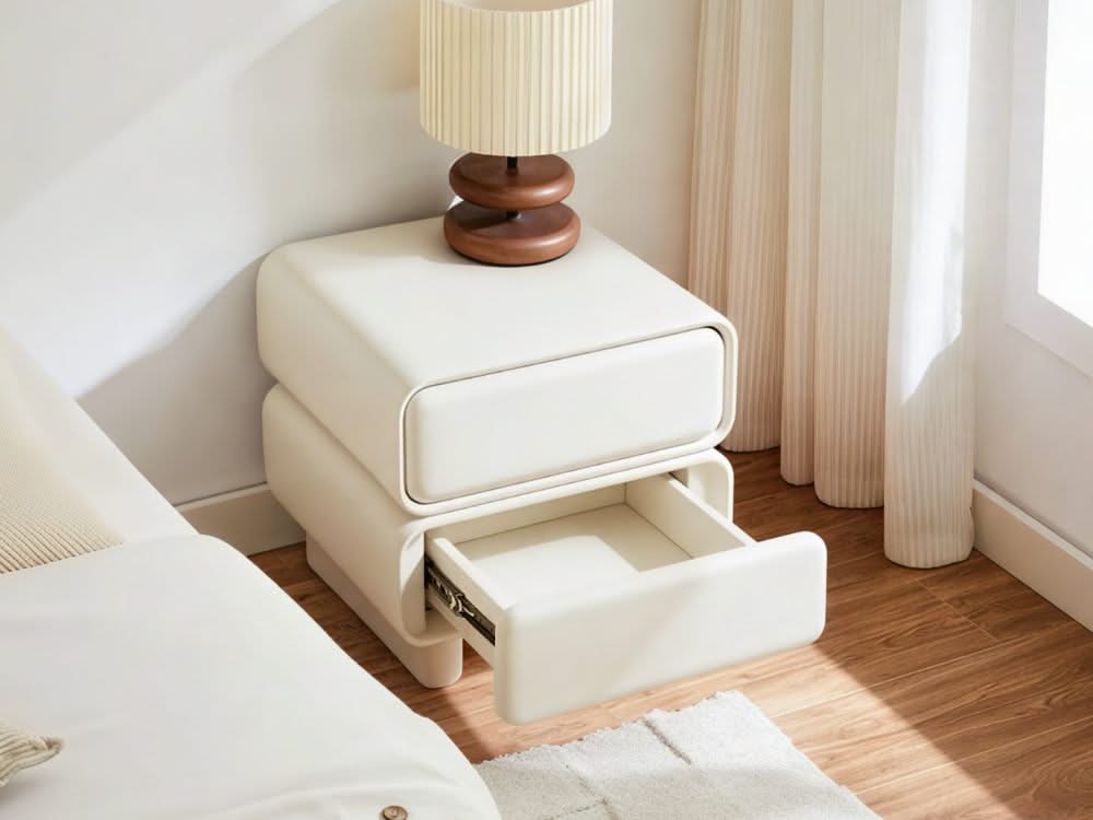 Twix Bedside Table Beige