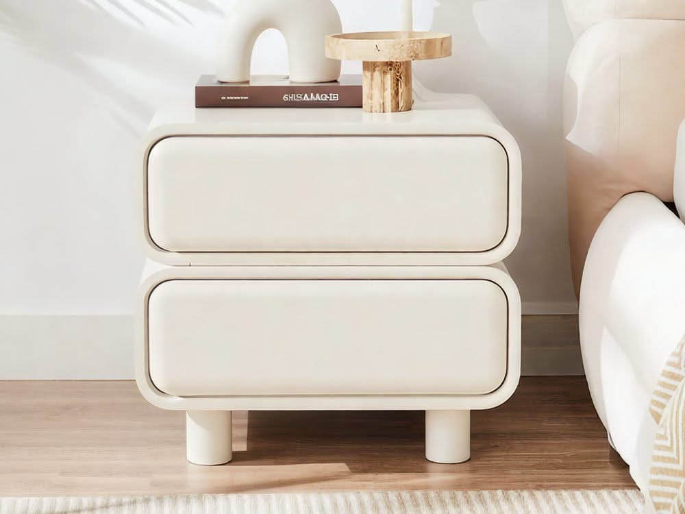 Twix Bedside Table Beige