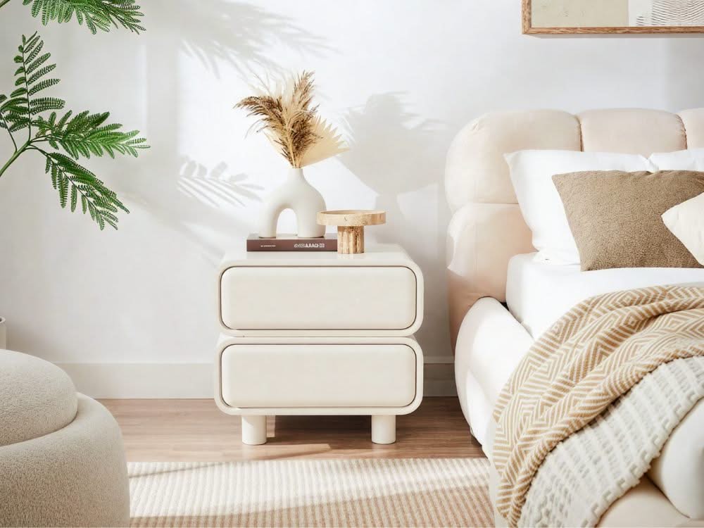 Twix Bedside Table Beige