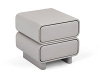 Twix Bedside Table Grey