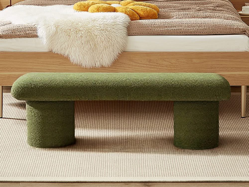 Vert Upholstery Bench 140cm - Fern Green