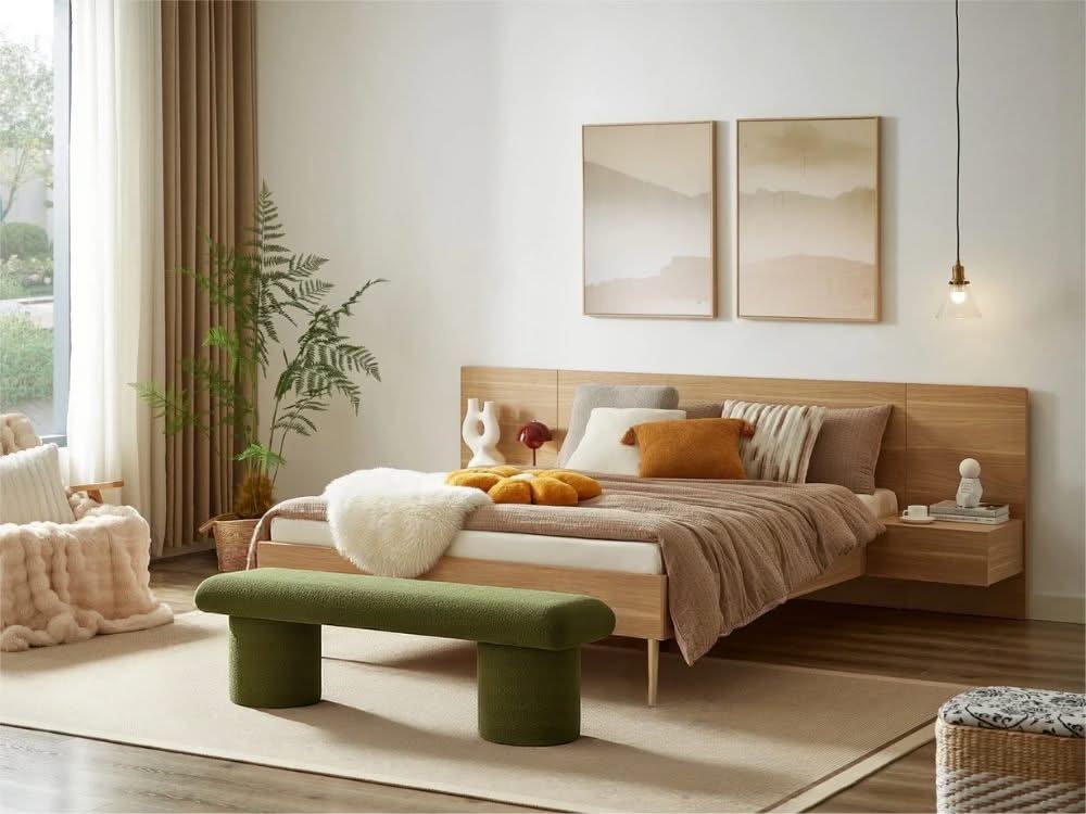 Vert Upholstery Bench 140cm - Fern Green