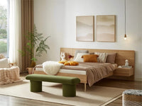 Vert Upholstery Bench 140cm - Fern Green