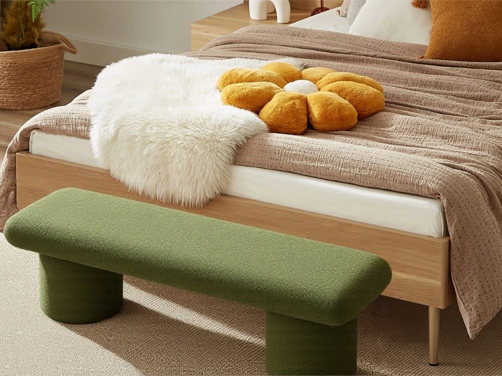 Vert Upholstery Bench 140cm - Fern Green