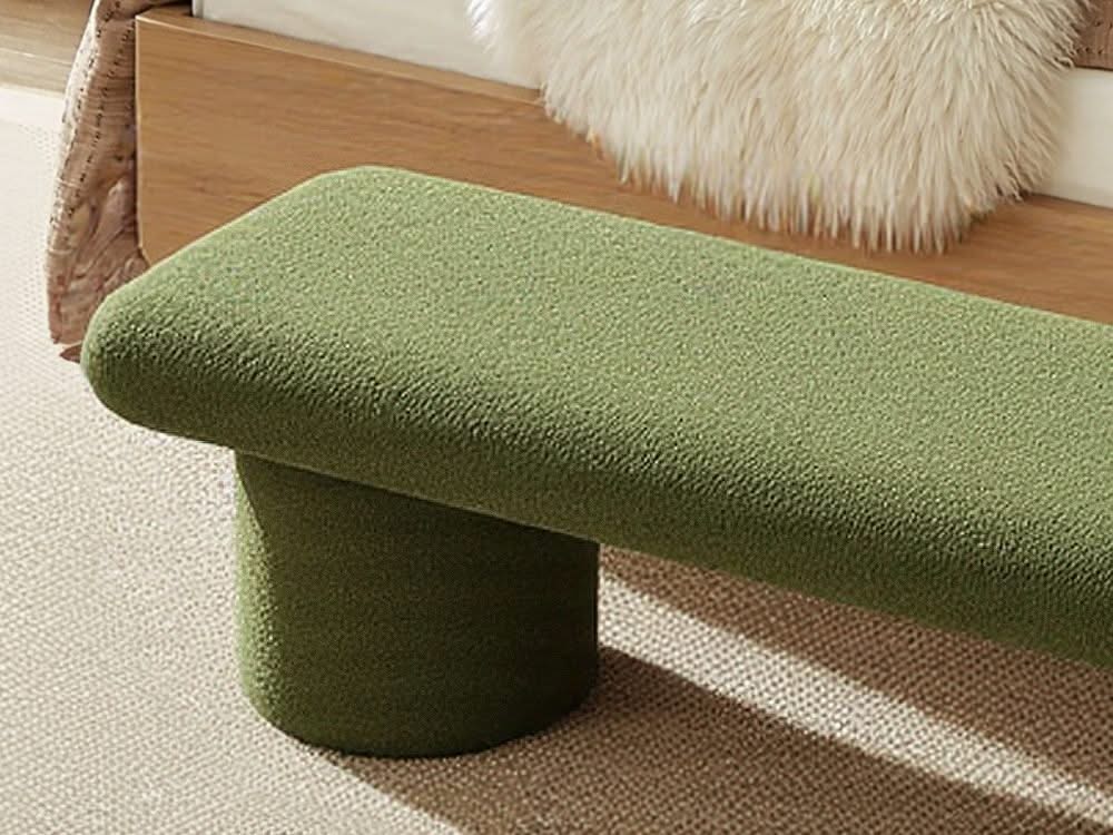 Vert Upholstery Bench 140cm - Fern Green