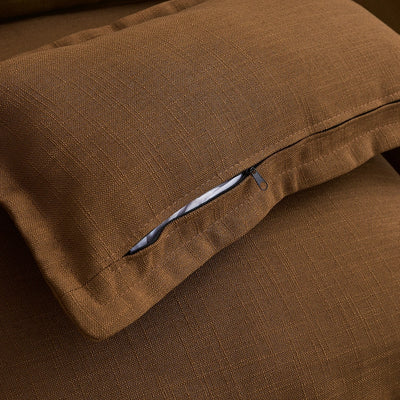 Brownzite Brown / Armless Sofa Cover